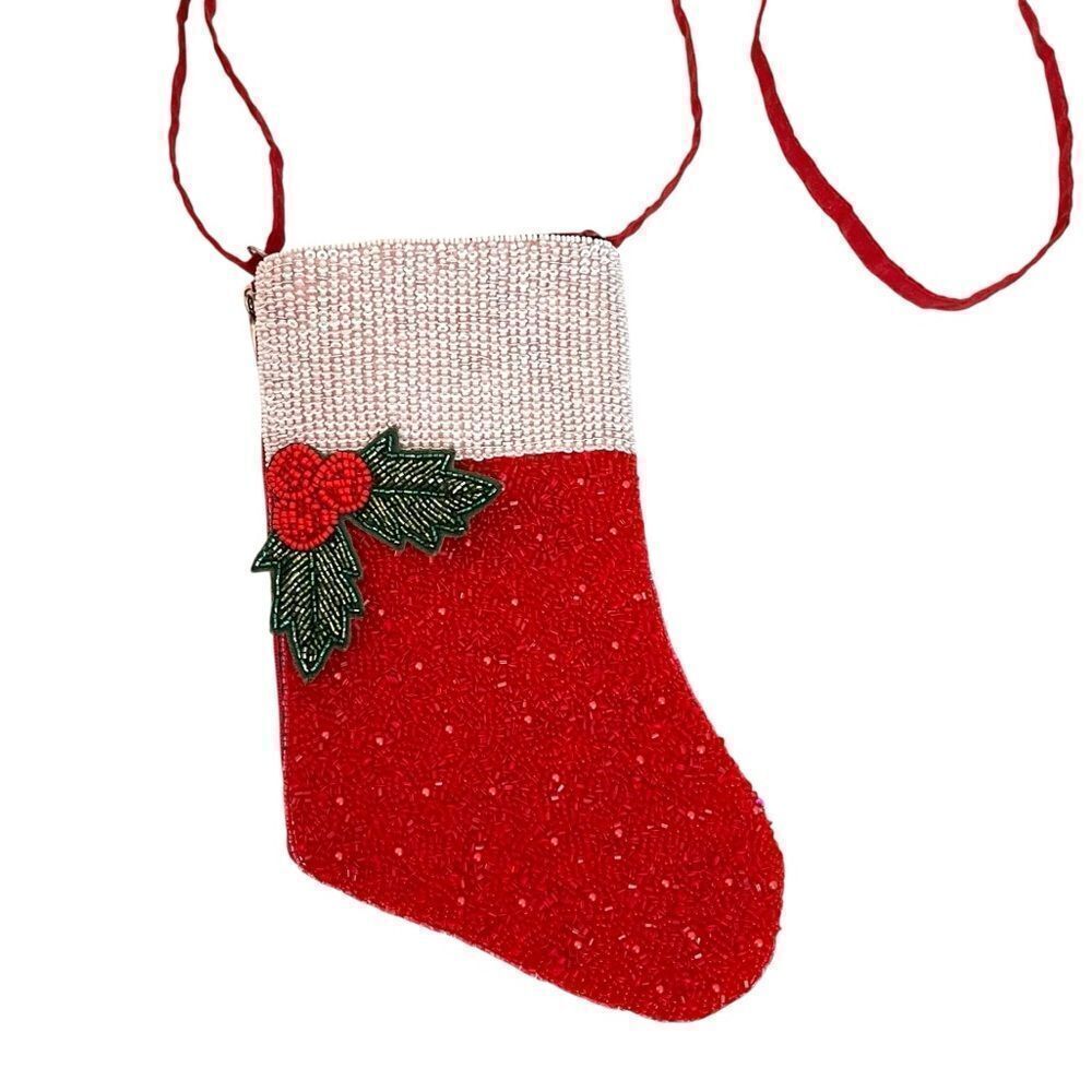 Bamboo Trading Co. Christmas Stocking Crossbody Bag